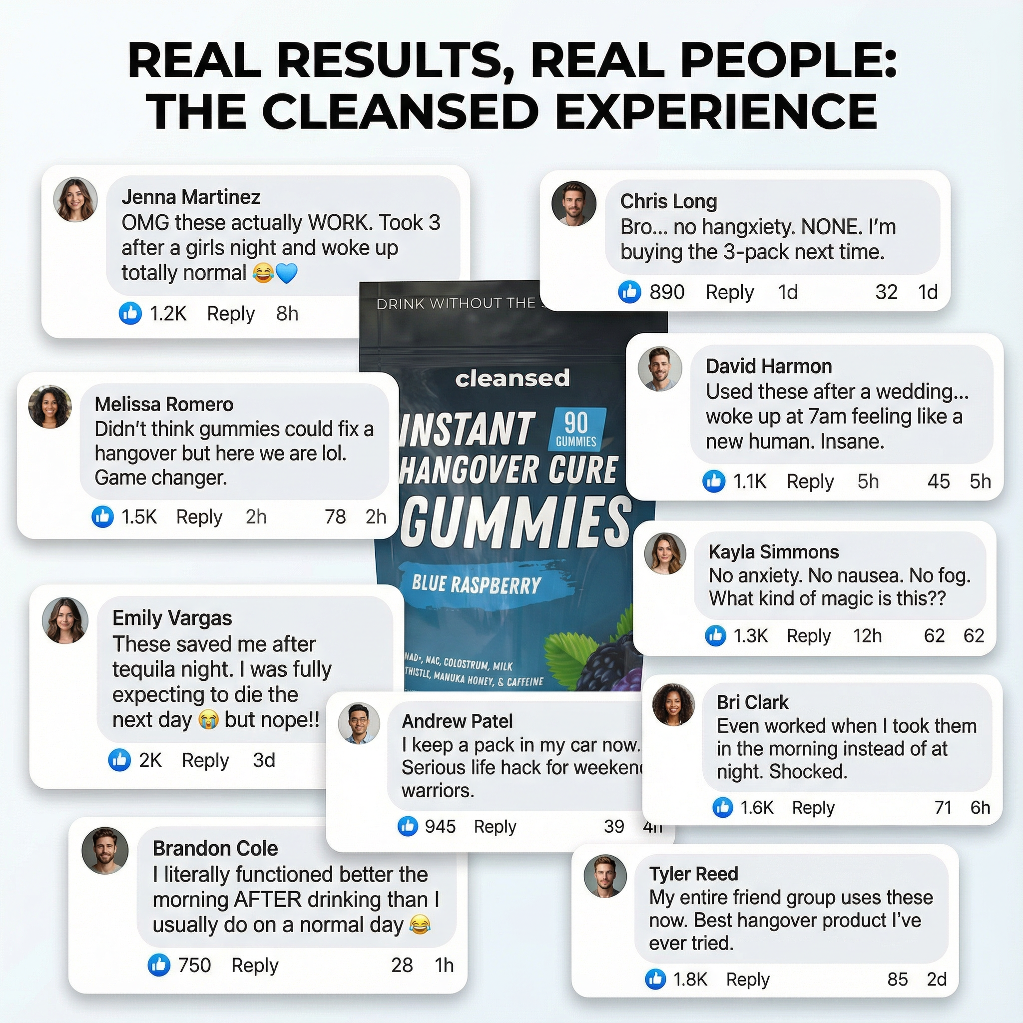 Cleansed Instant Hangover Cure Gummies